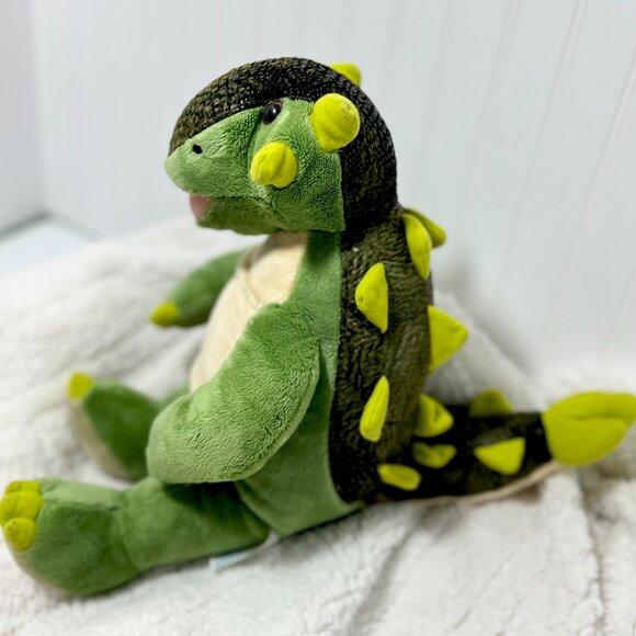 Build-A-Bear 16" Green Dinosaur Plush Spiked Green & Yellow Dino, Stuffed Animal - Picture 4 of 6